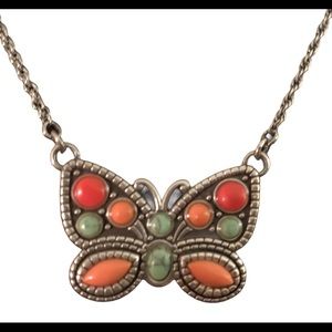 🔥Brighton Multicolor butterfly necklace.